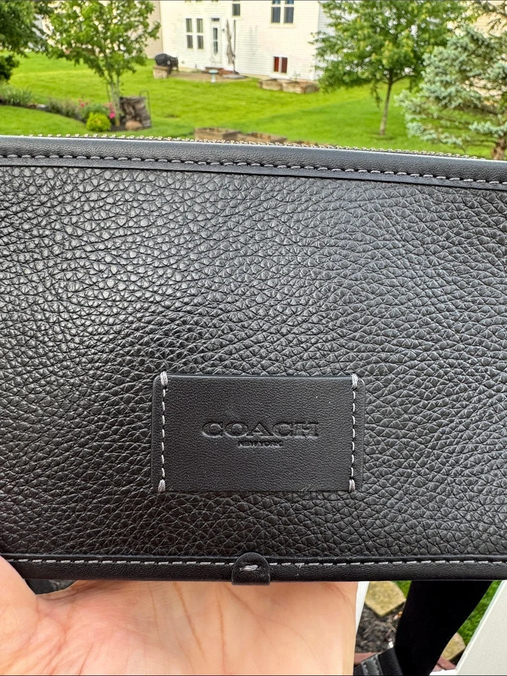 🖤 Wyatt Crossbody Bag Coach Black Pebbled Leather Bag for 😎MenCM113 EUC! - Picture 4 of 17